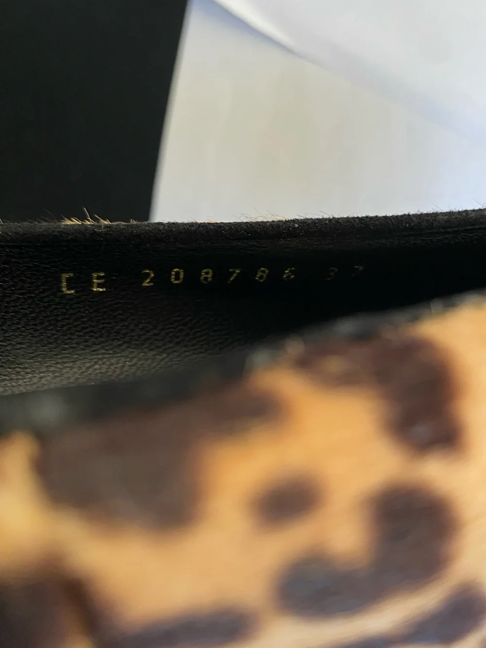 Yves Saint Laurent Leopard Platform Pumps Black leather slides 37 YSL sandals